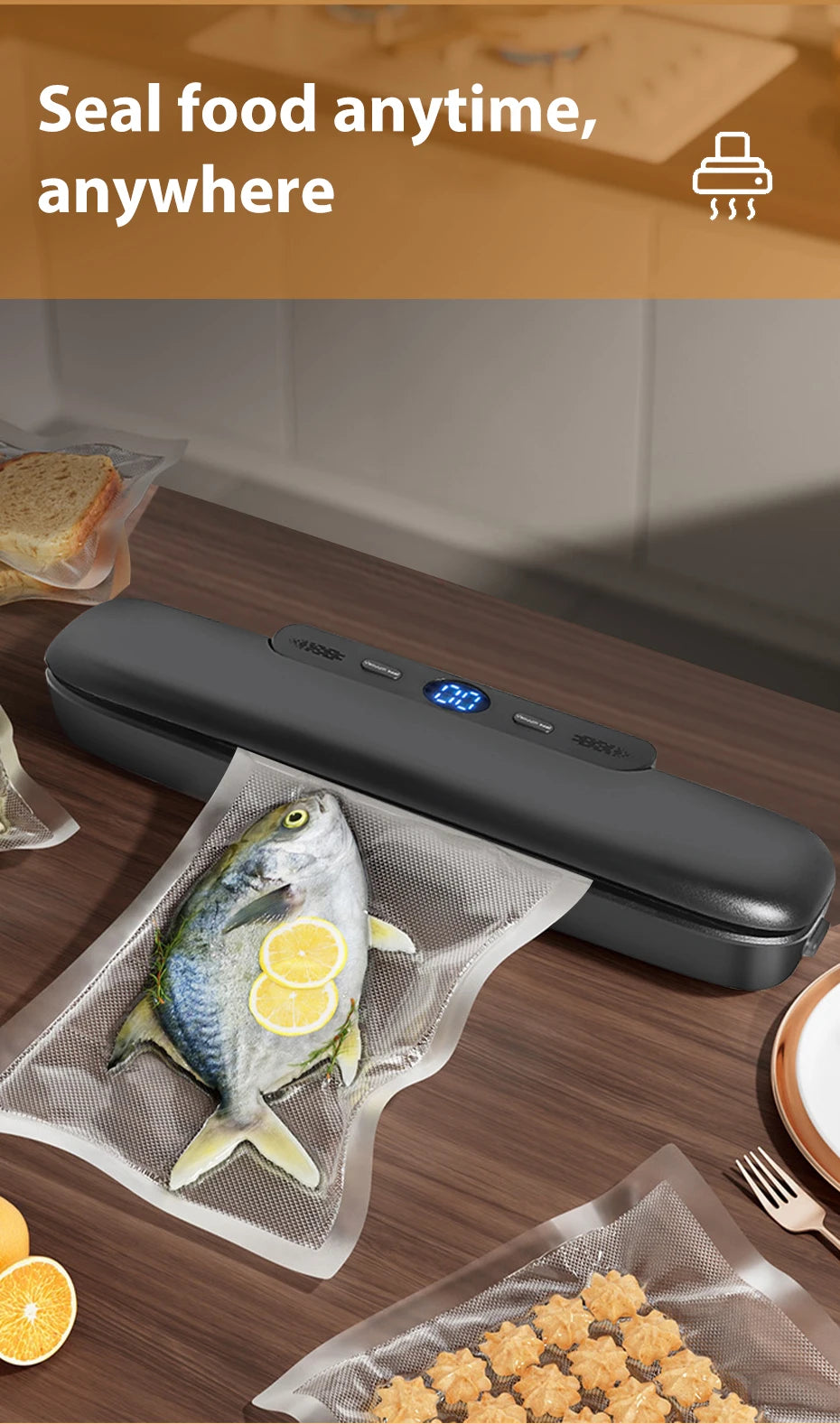 Vacuumaster: Appareil de mise sous vide pour moins de gaspillage alimentaire